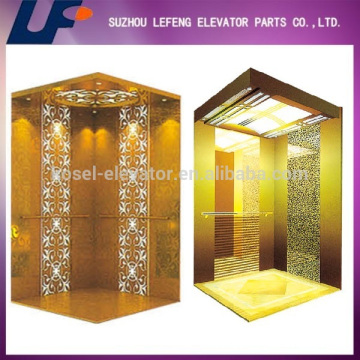Luxury/ Glorous/ Golden Passenger Elevator used for Villa